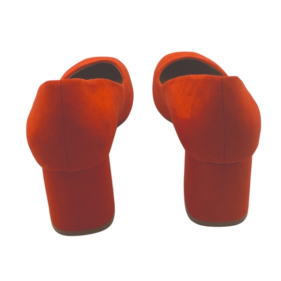 H&M New Faux Suede Block Heel Pump, Size 38 EU/7 US - Picture 7 of 8